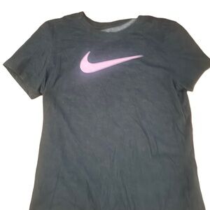 Nike Pink Swoosh Short Sleeve Shirt Medium